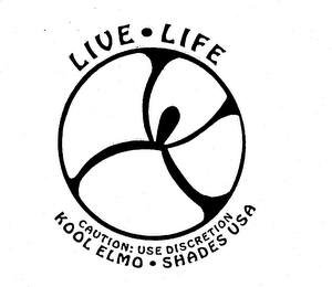 LIVE LIFE KOOL ELMO SHADES USA CAUTION: USE DISCRETION