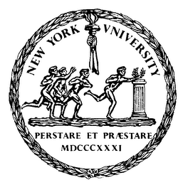 NEW YORK VNIVERSITY PERSTARE ET PRAESTARE MDCCCXXXI