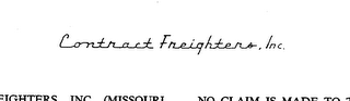 CONTRACT FREIGHTERS, INC.