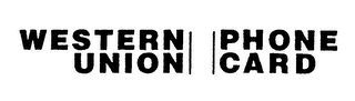 WESTERN UNION PHONE CARD