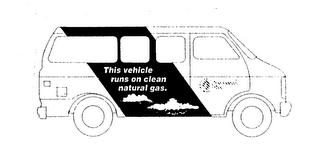 THIS VEHICLE RUNS ON CLEAN NATURAL GAS.