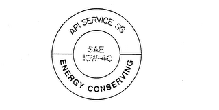API SERVICE SG ENERGY CONSERVING SAE 10W-40