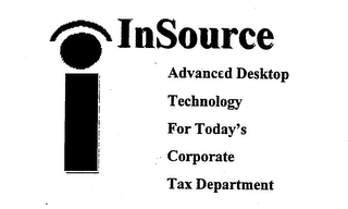 I INSOURCE ADVANCED DESKTOP TECHNOLOGY FOR TODAY'S CORPORATE TAX DEPARTMENT