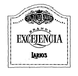 MALAGA ESPANA BRANDY EXCELENCIA LARIOS
