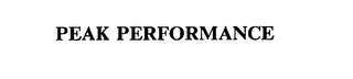 PEAK PERFORMANCE