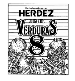 HERDEZ VERDURAS 8 JUGO DE CON TODA CONFIANZA...ES