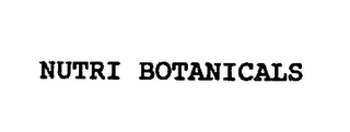 NUTRI BOTANICALS