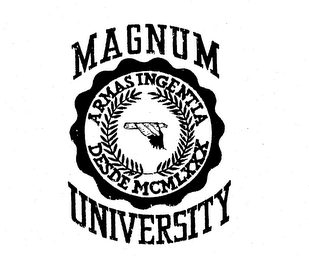 MAGNUM UNIVERSITY ARMAS INGENTIA DESDE MCMLXXX