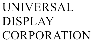 UNIVERSAL DISPLAY CORPORATION