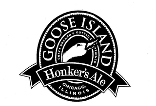 GOOSE ISLAND HONKER'S ALE CRAFT BREWED & BOTTLE CONDITIONED CHICAGO, ILLINOIS