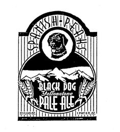 SPANISH PEAKS BLACK DOG PALE ALE YELLOWSTONE 22 FLUID OZ. 1 PINT 6 FL. OZ.
