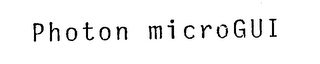 PHOTON MICROGUI