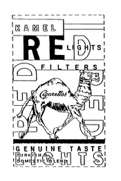 KAMEL RED LIGHT FILTERS RED CIGARETTES GENUINE TASTE TURKISH 8 DOMESTIC BLEND LIGHTS