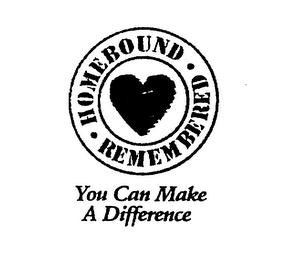 HOMEBOUND REMEMBERED YOU CAN MAKE A DIFFERENCE