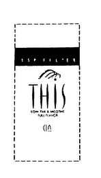 SSP FILTER THIS LOW TAR & NICOTINE FULL FLAVOR
