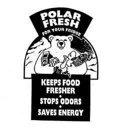 POLAR FRESH FOR YOUR FRIDGE KEEPS FOOD FRESHER STOPS ODORS SAVES ENERGY