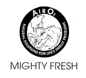 AIRO NATURAL SOLUTIONS FOR LIFE'S SMELLY PROBLEMS MIGHTY FRESH