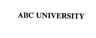 ABC UNIVERSITY