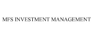 MFS INVESTMENT MANAGEMENT