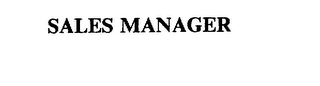 SALES MANAGER