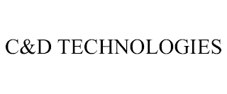 C&D TECHNOLOGIES