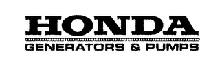 HONDA GENERATORS & PUMPS