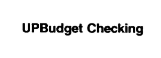 UPBUDGET CHECKING