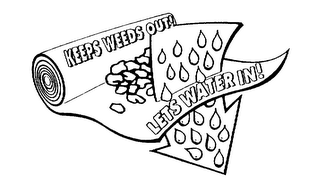 KEEPS WEEDS OUT! LETS WATER IN!