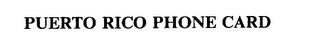 PUERTO RICO PHONE CARD