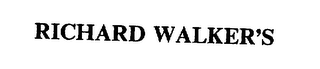RICHARD WALKER'S