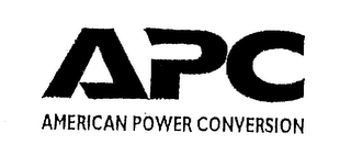 APC AMERICAN POWER CONVERSION