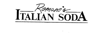 ROMANO'S ITALIAN SODA