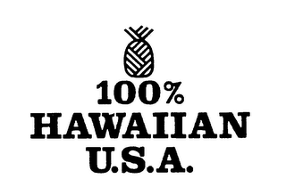 100% HAWAIIAN U.S.A.