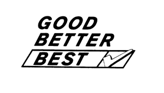 GOOD BETTER BEST