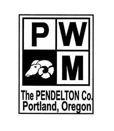 P W M THE PENDLETON CO. PORTLAND, OREGON