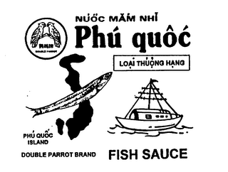 DOUBLE PARROT NUOC MAM NHI PHU QUOC LOAI THUONG HANG PHU QUOC ISLAND DOUBLE PARROT BRAND FISH SAUCE