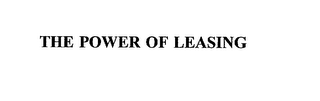 THE POWER OF LEASING