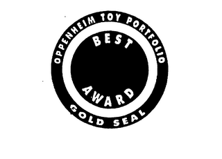 OPPENHEIM TOY PORTFOLIO GOLD SEAL BEST AWARD