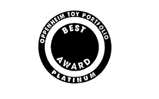 OPPENHEIM TOY PORTFOLIO PLATINUM BEST AWARD