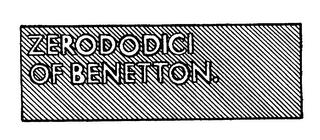 ZERODODICI OF BENETTON.