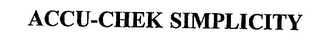 ACCU-CHEK SIMPLICITY