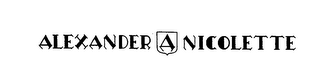 ALEXANDER A NICOLETTE