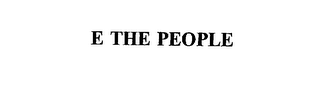 E THE PEOPLE