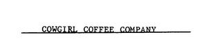 COWGIRL COFFEE COMPANY