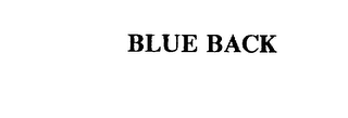 BLUE BACK