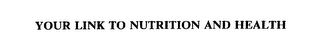 YOUR LINK TO NUTRITION AND HEALTH