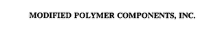 MODIFIED POLYMER COMPONENTS, INC.