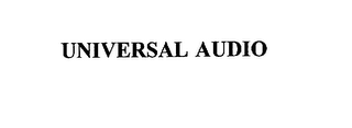 UNIVERSAL AUDIO