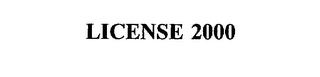 LICENSE 2000