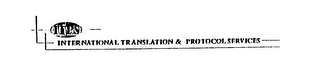 ITPS INTERNATIONAL TRANSLATION & PROTOCOL SERVICES